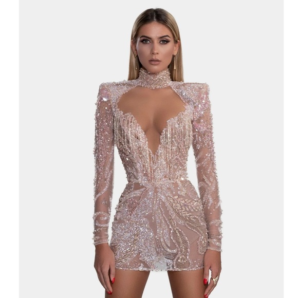 Albina Dyla Dresses & Skirts - NYE Glamorous Sequin Long Sleeve Dress